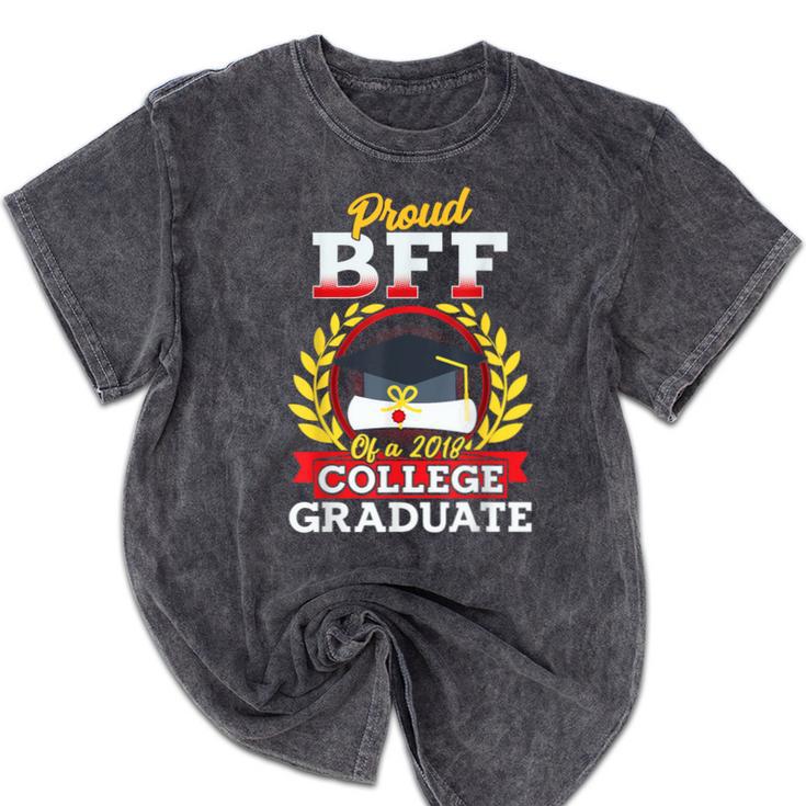 Class Of 2018 Graduation Tshirt For BFF Of Graduate Mineral Wash Tshirts