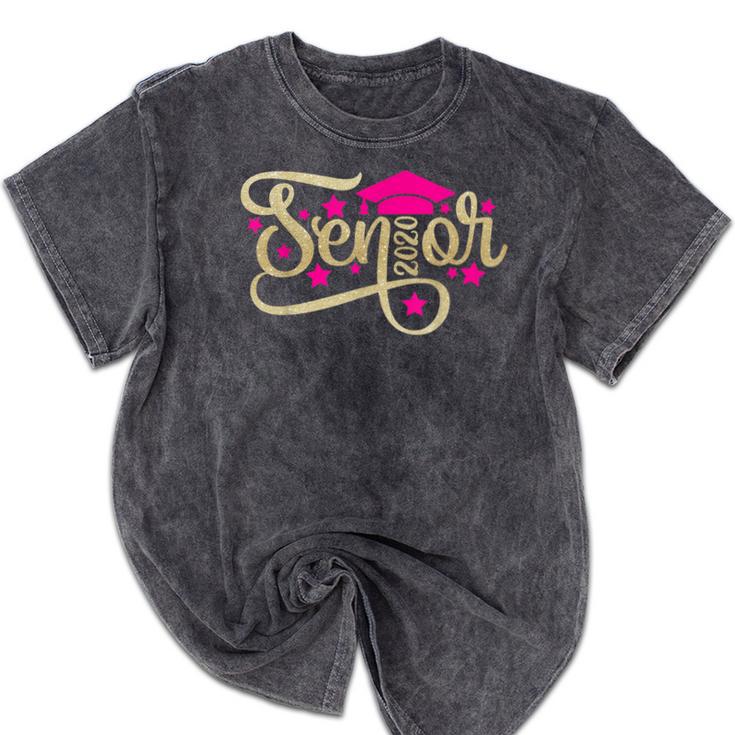 Class Of 2020 Girl Graduation SENIOR Class Of 2020 Mineral Wash Tshirts