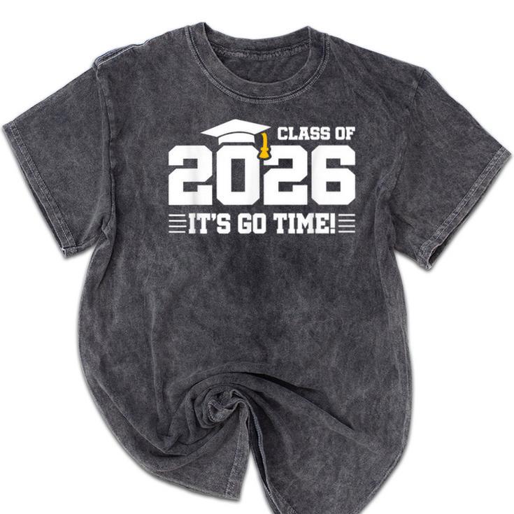Class Of 2026 2026 School Year Class Of 2026 Graduation Mineral Wash Tshirts