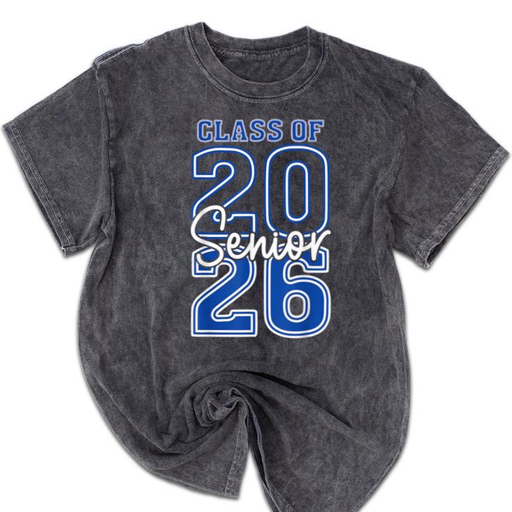 Class Of 2026 Senior Retro Graduation 2026 First Day Vintage Mineral Wash Tshirts