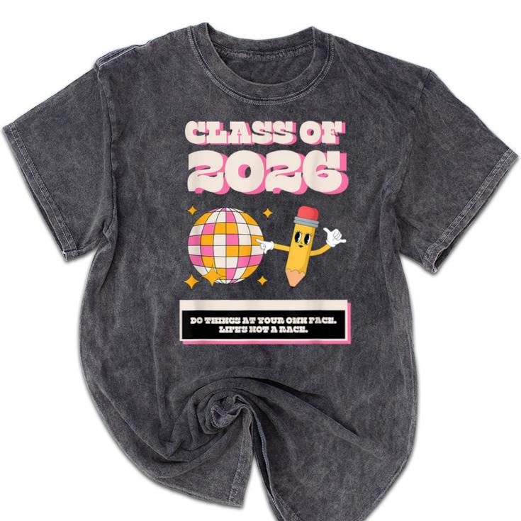 Class Of 2026 Students Graduate 2026 Graduation Mineral Wash Tshirts