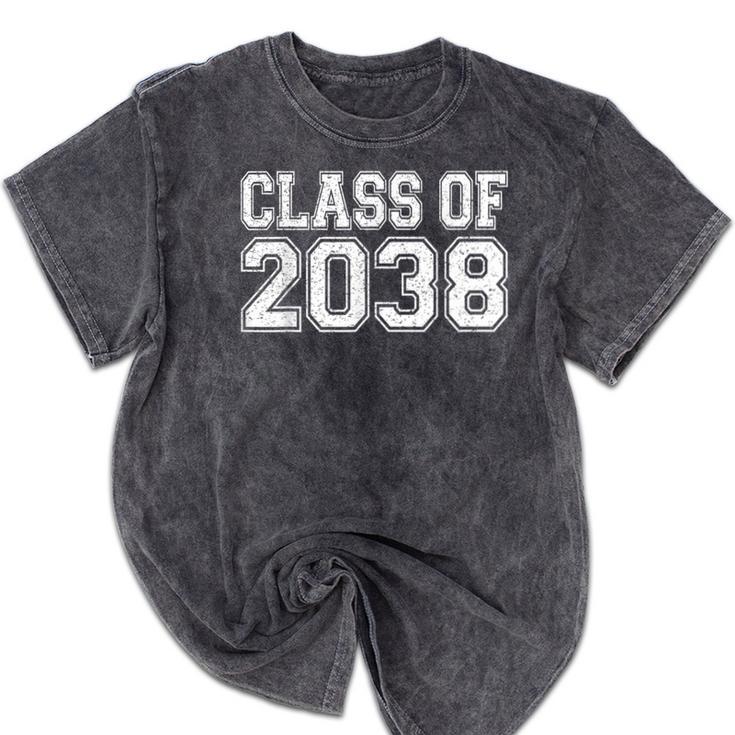 Class Of 2038 First Day Of Pre-k Graduation 2038 Preschool Mineral Wash Tshirts