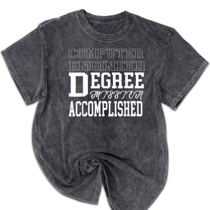 Computer Engineering Degree College Graduation T-Shirt Mineral Wash Tshirts