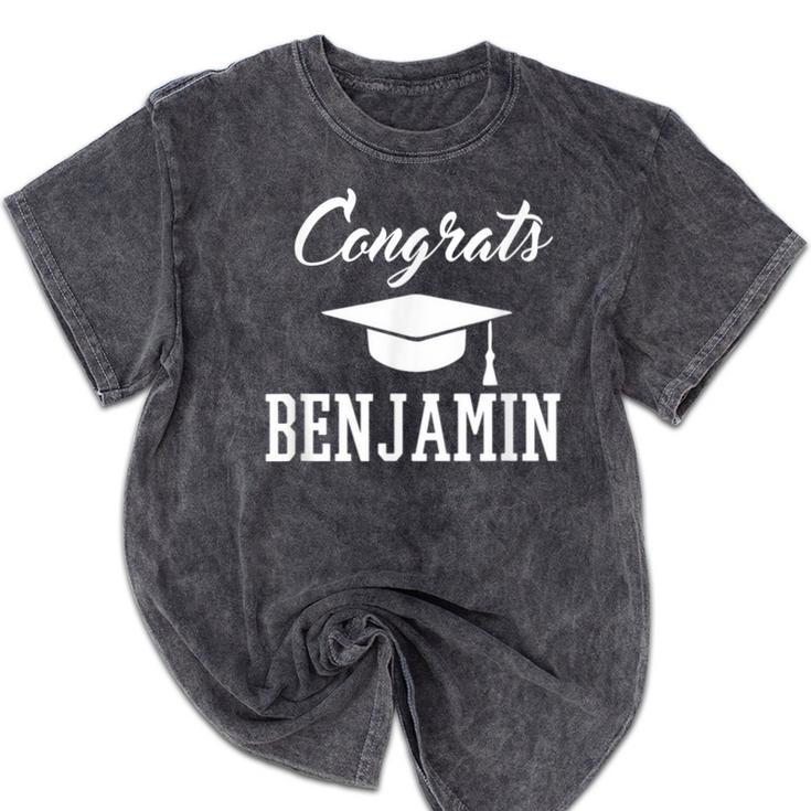 Congrats Benjamin College High School Graduation Mineral Wash Tshirts