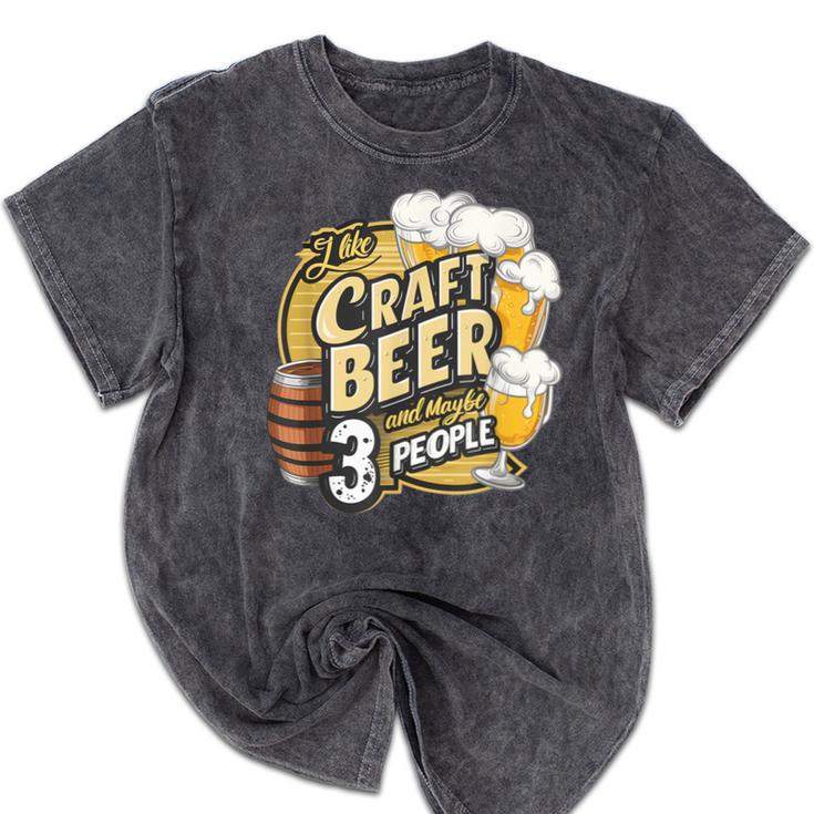 Craft Beer Lover Introverted & Hoppy Mineral Wash Tshirts