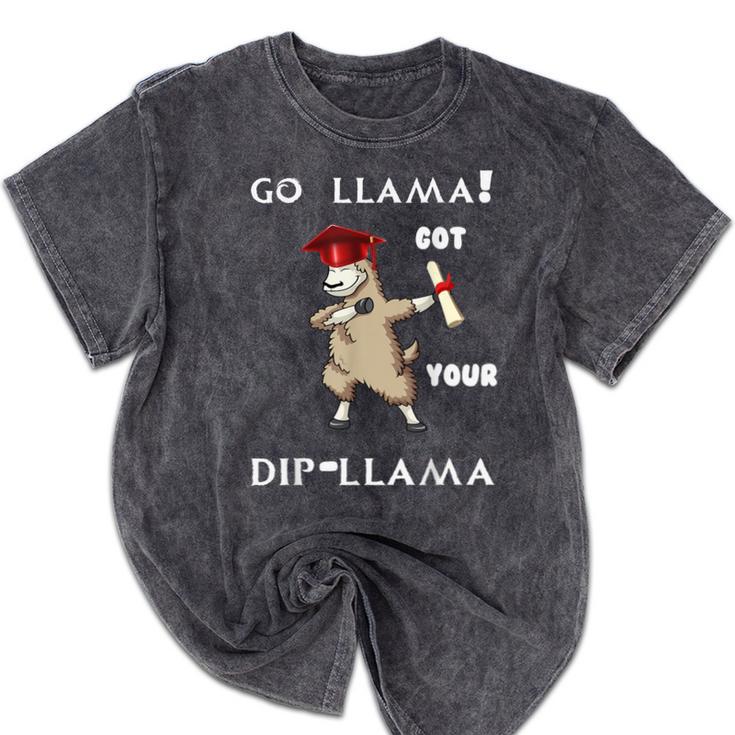 The Dabbing Llama Graduation Class Of 2018 T-Shirt Mineral Wash Tshirts