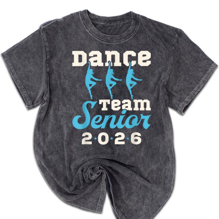 Dance Team Senior 2026 Senior Night Graduation Grad Mineral Wash Tshirts