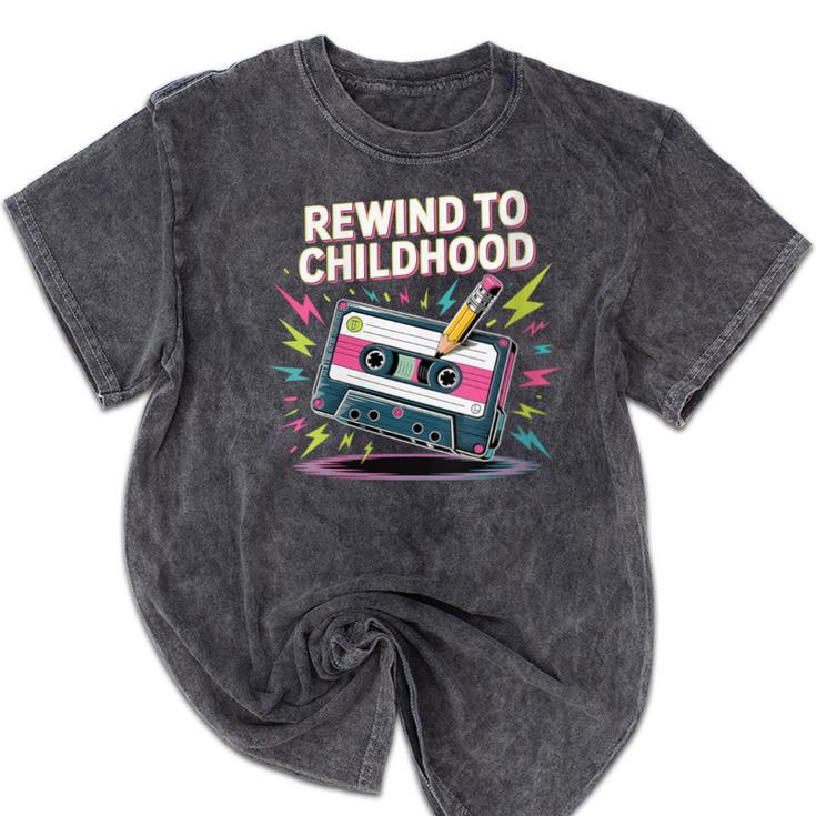 Elder Millennials Embracing 90s Rewind Nostalgia Vibes Mineral Wash Tshirts