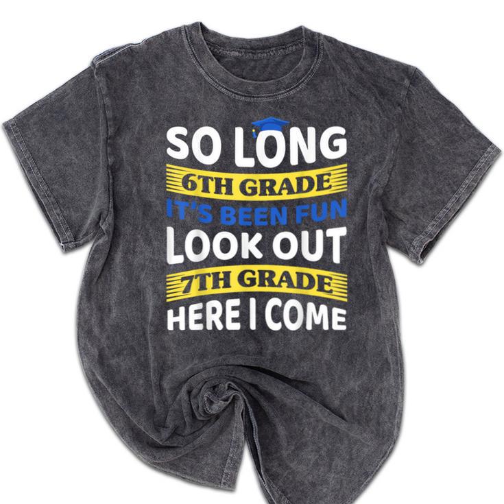 First Day School 7th Grade 6th Grade Graduation Mineral Wash Tshirts