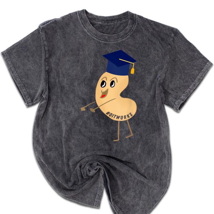 Flossing Cashew OIT For Tree Nut OIT Graduation Mineral Wash Tshirts