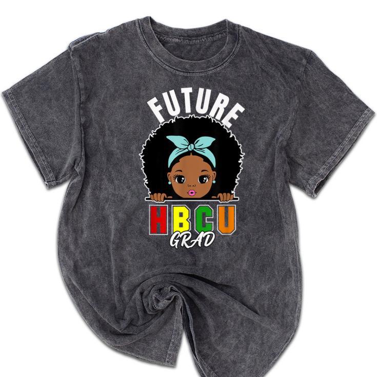 Future HBCU Grad Girl Graduation Historically College Mineral Wash Tshirts