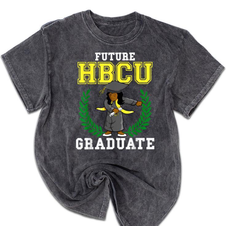 Future HBCU Graduation Shirt College Flossing Girl Tee Mineral Wash Tshirts