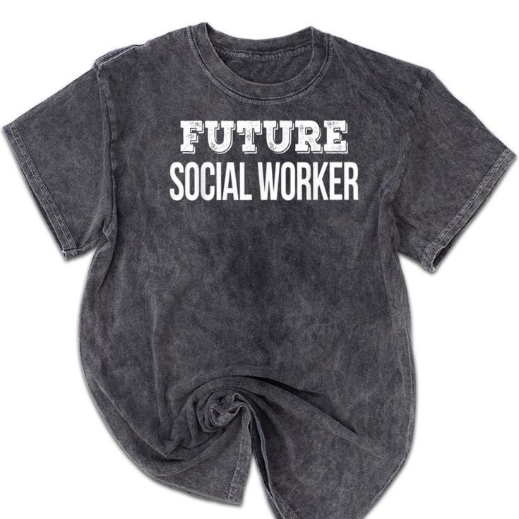 Future Social Worker  Graduation T-Shirt Mineral Wash Tshirts
