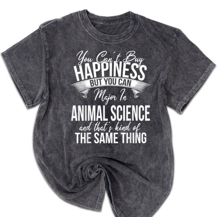 Graduation Animal Science Major Mineral Wash Tshirts