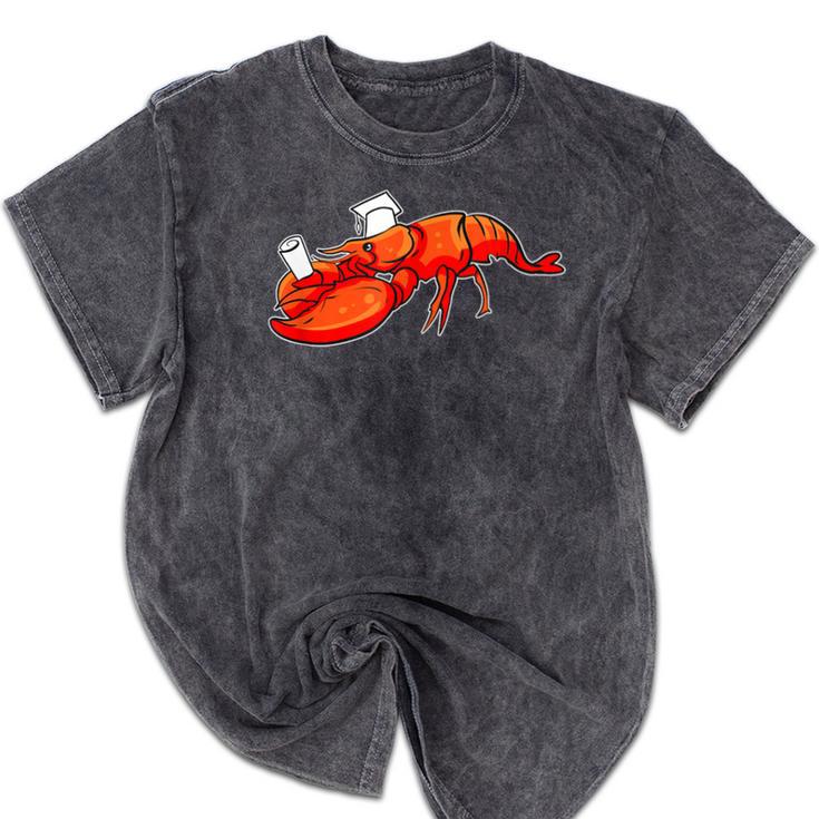 Graduation Bachelor Master Doctor PhD Study School Lobster Mineral Wash Tshirts