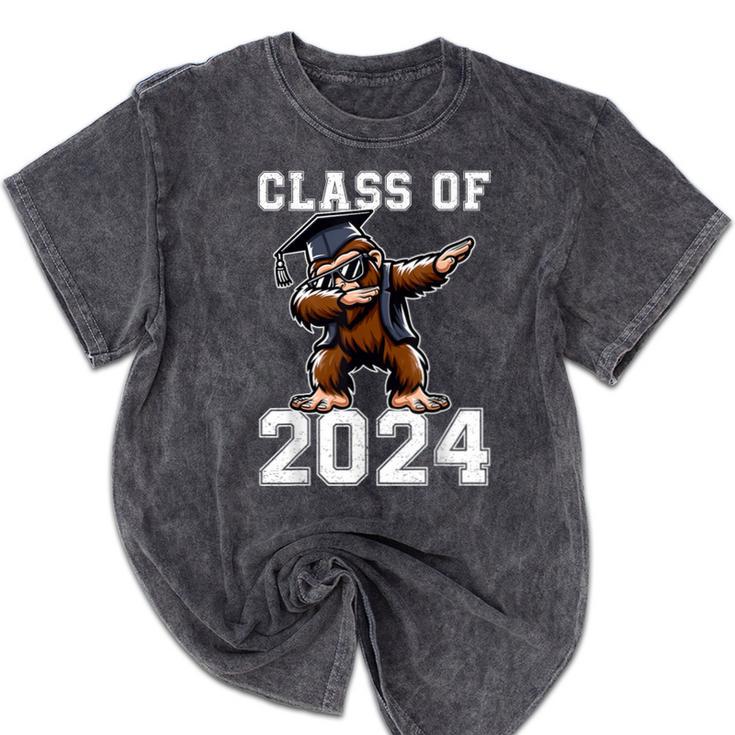 Graduation Class Of 2024 Bigfoot Graduated Seniors 2024 Mineral Wash Tshirts