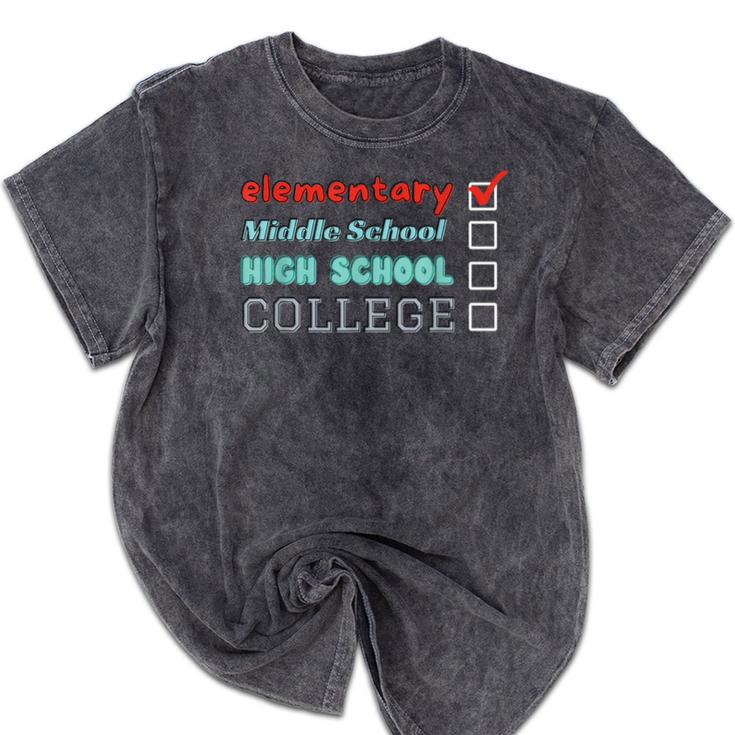 Graduation Promotion Elementary School To Junior High Mineral Wash Tshirts