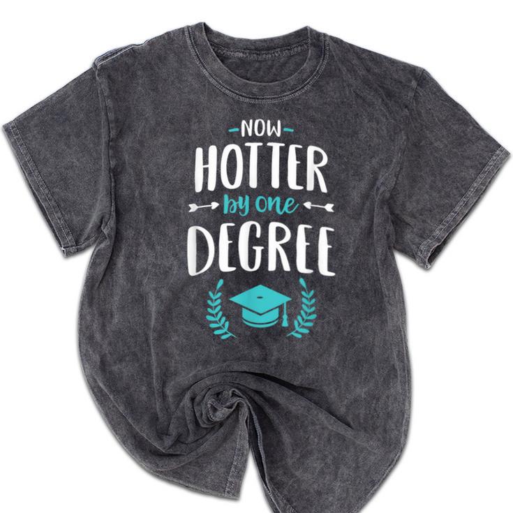 Now Hotter By One Degree Shirt Class Of 2024 Graduation Mineral Wash Tshirts