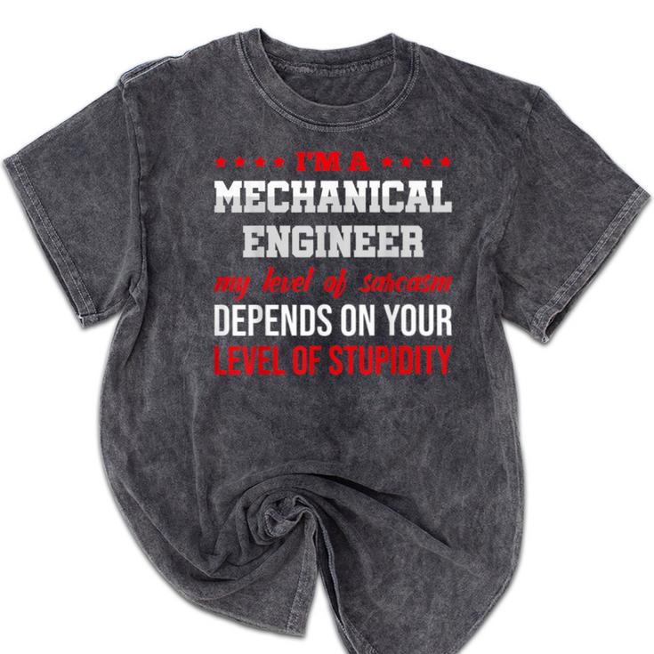I'm A Mechanical Engineer Graduation Mechanical Engineers Mineral Wash Tshirts