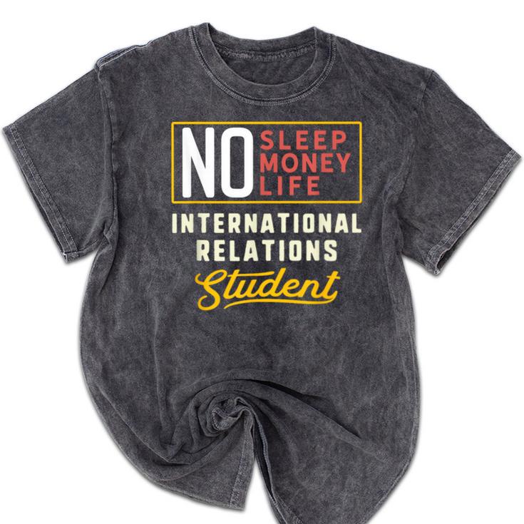 International Relations Major Student Shirt Graduation Mineral Wash Tshirts