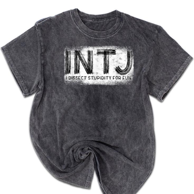 INTJ Personality Type Introvert INTJ Mineral Wash Tshirts