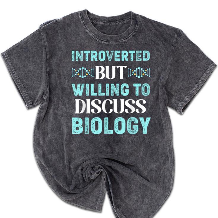 Introverted Biology Science Biologist Introverts Mineral Wash Tshirts