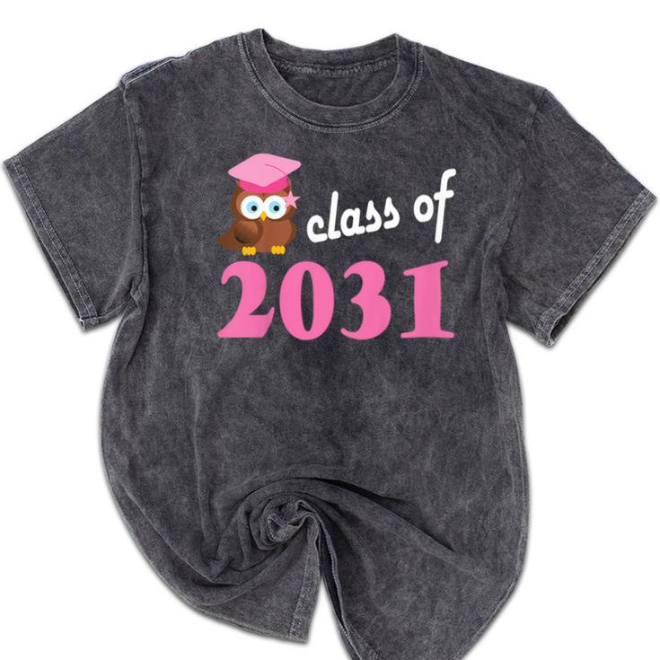 Kids Class Of 2031 Back To School Graduation T-Shirt Mineral Wash Tshirts