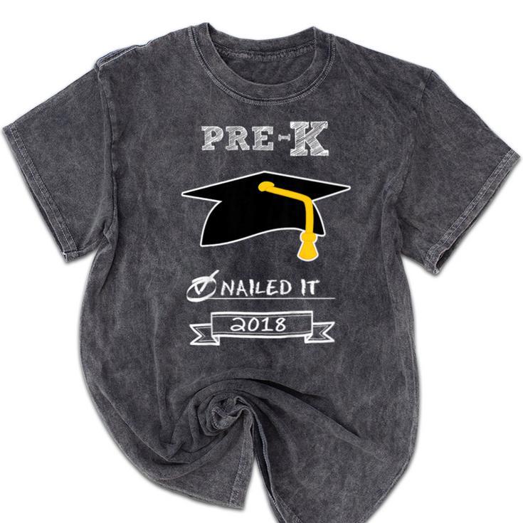 Kids Pre-K School Graduation Nailed It 2018 TShirt Boy Girl Mineral Wash Tshirts