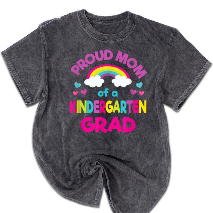 Kindergarten Graduation Shirt Mom For Girl Graduate Tee Mineral Wash Tshirts