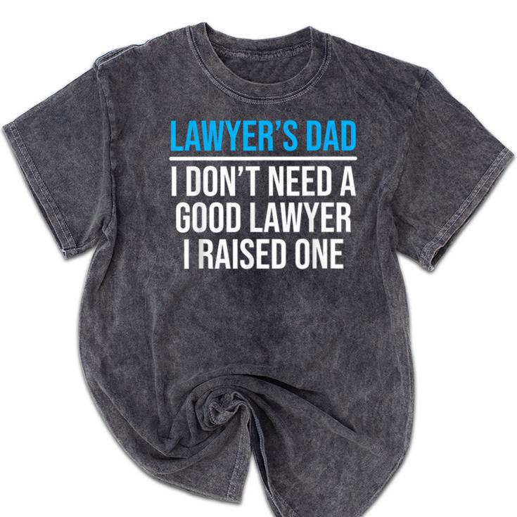 Lawyer's Dad Father Law School Graduation Mineral Wash Tshirts