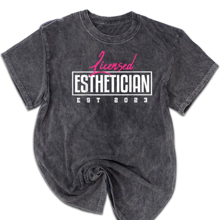 Licensed Esthetician 2023 Graduation Mineral Wash Tshirts