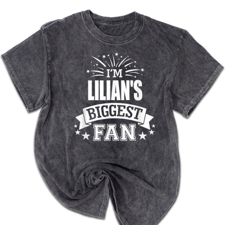 Lilian Personalized Name Sports Fan Birthday Graduation Mineral Wash Tshirts