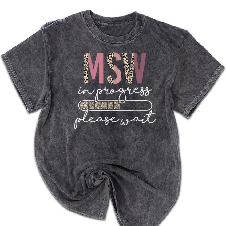 Master Social Worker MSW Graduation Social Work Student Mineral Wash Tshirts