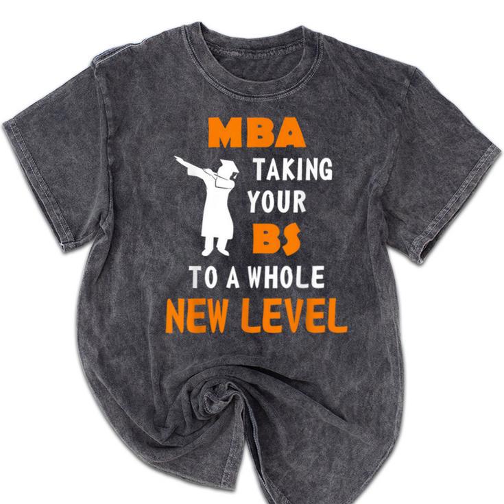 Masters Degree Graduation Shirt For MBA Grad Student Mineral Wash Tshirts