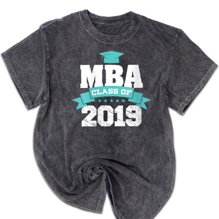 MBA Class Of 2019 Graduate Business School Graduation Mineral Wash Tshirts