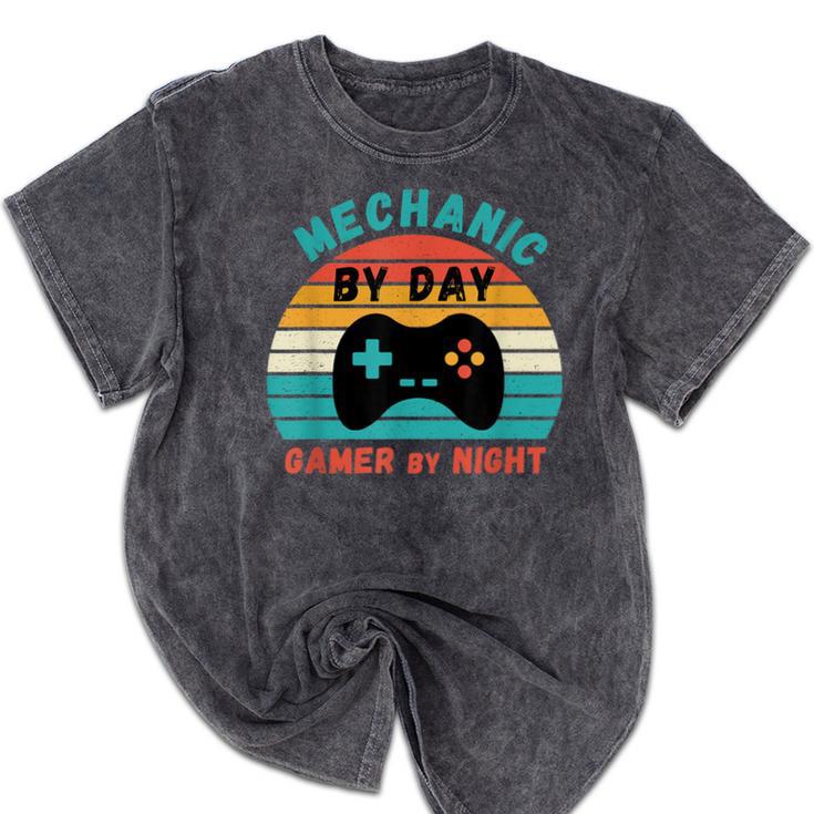 Mechanic Birthday For Graduation Or Christmas Mineral Wash Tshirts