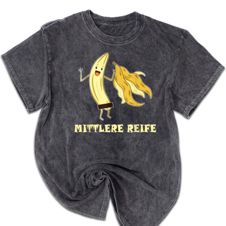 Medium Mature Banana Banana Real School Graduation Celebrations Mineral Wash Tshirts
