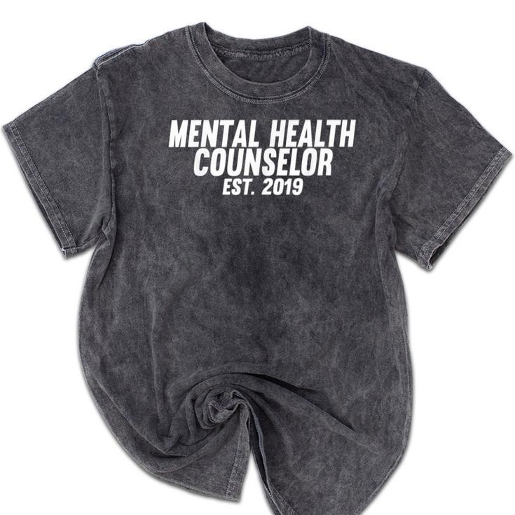 Mental Health Counselor Graduation Mineral Wash Tshirts