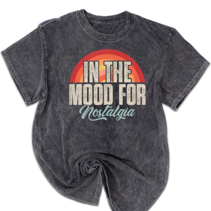 In The Mood For Nostalgia Vintage 80s 90s Retro Mineral Wash Tshirts
