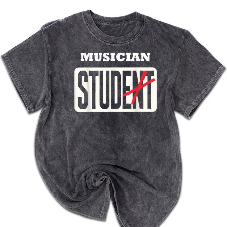 MUSICIAN Student Shirt Graduation MUSICIAN Stud Mineral Wash Tshirts