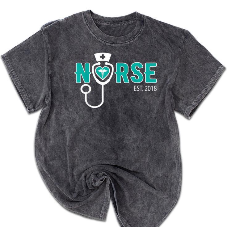 New Grad Nurse Graduation For RN & LPN Mineral Wash Tshirts
