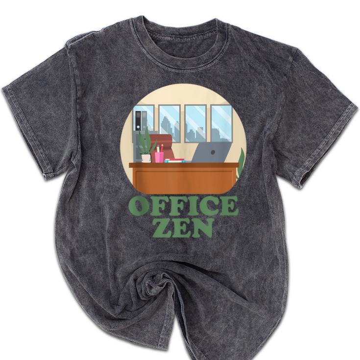 Office Zen Introvert Office Staff Secretary Employee Admin Mineral Wash Tshirts