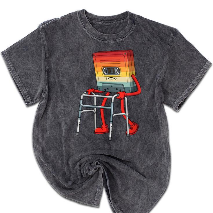 Old Vintage Cassette Tape 70s 80s 80s Outfit Nostalgia Mineral Wash Tshirts