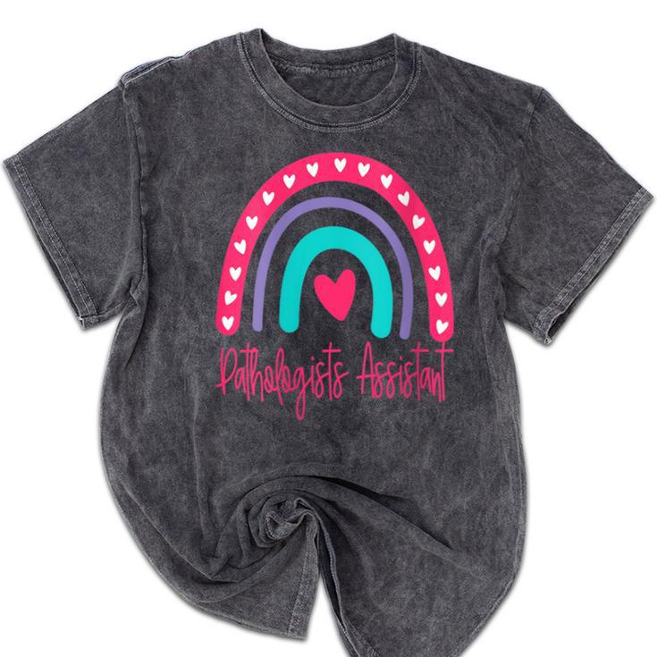 Pathologists' Assistant Graduation 2023 Boho Rainbow Mineral Wash Tshirts