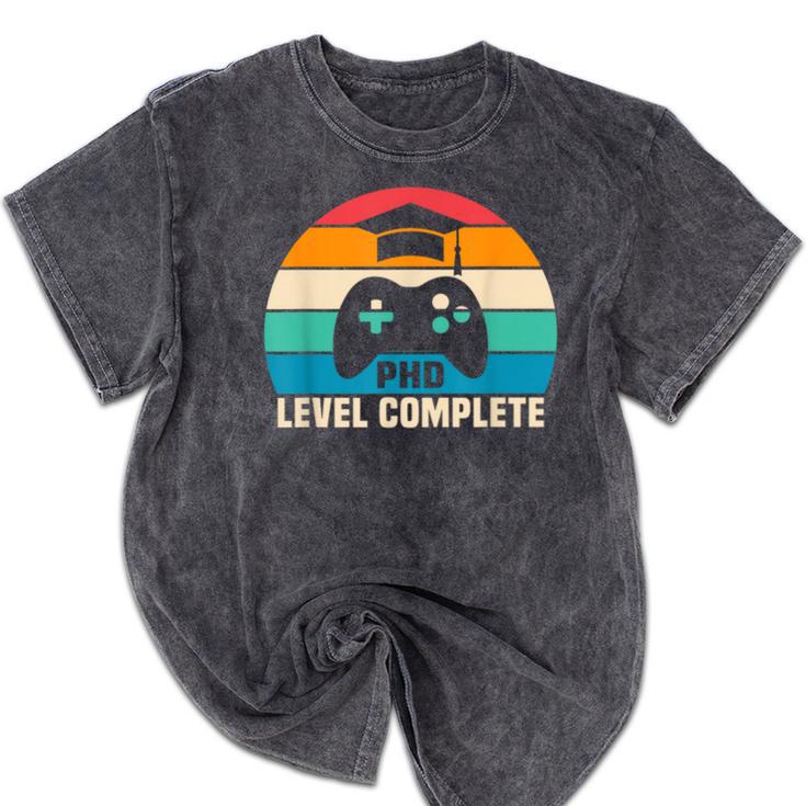 PhD Level Complete Graduation Doctorate In Philosophy Mineral Wash Tshirts