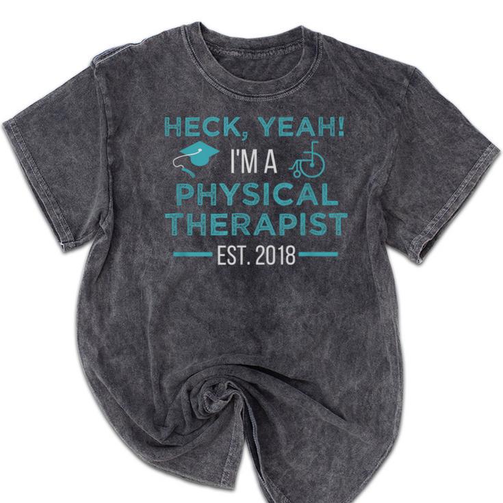 Physical Therapy Graduation Shirt PT Student DPT Grad Mineral Wash Tshirts