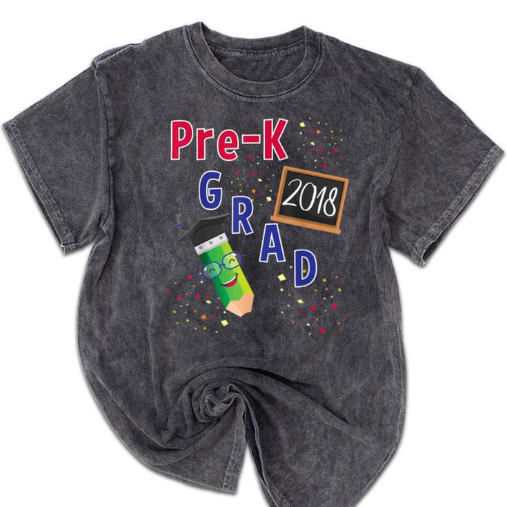 Pre Kindergarten Graduation 2018 Fun Graduate Shirt For Kids Mineral Wash Tshirts