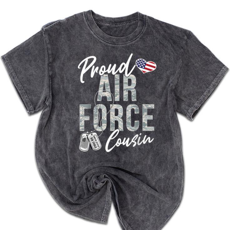 Proud Air Force Cousin US Air Force Graduation Cousin Tee Mineral Wash Tshirts