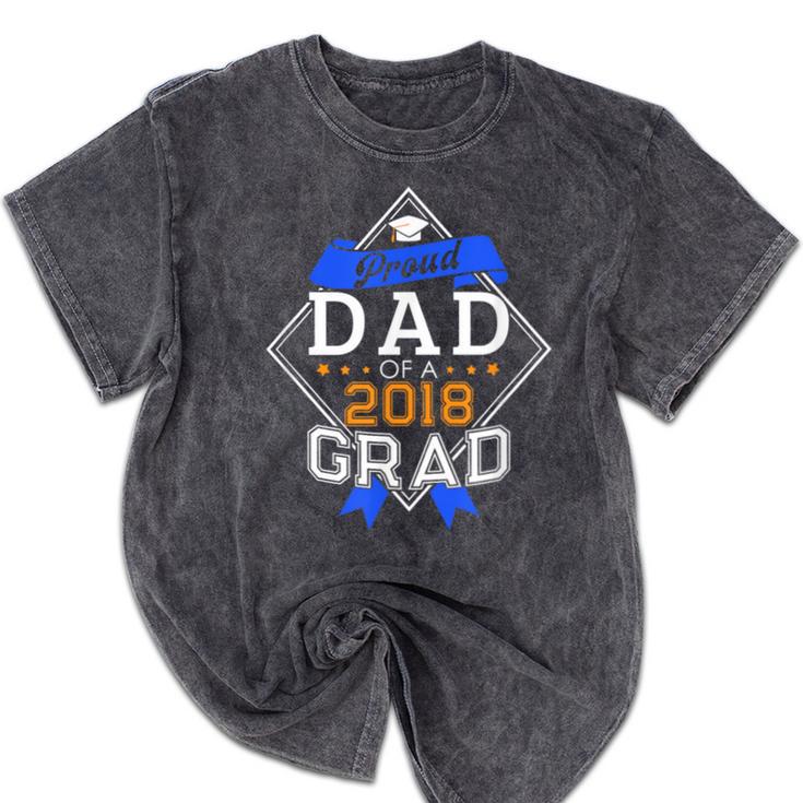 Proud Dad Of A 2018 Graduate Graduation Grad Mineral Wash Tshirts