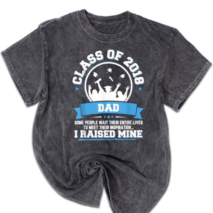 Proud Dad Of A Class Of 2018 Graduate TShirt Graduation Mineral Wash Tshirts